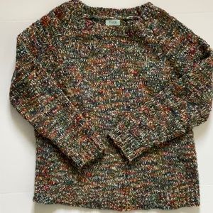 River Sweater Autumn Colors Green Purple Teal Small